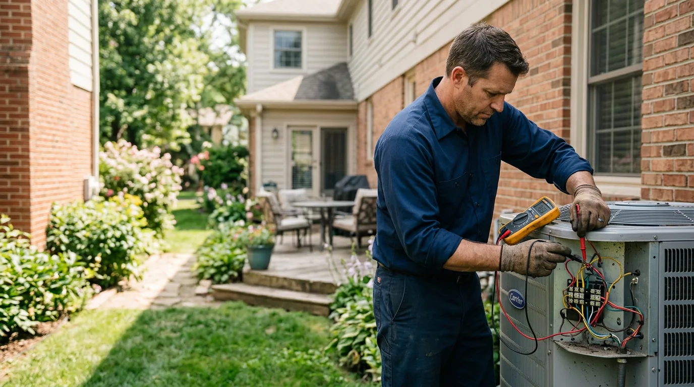 HVAC technician working near Knoxville, AR